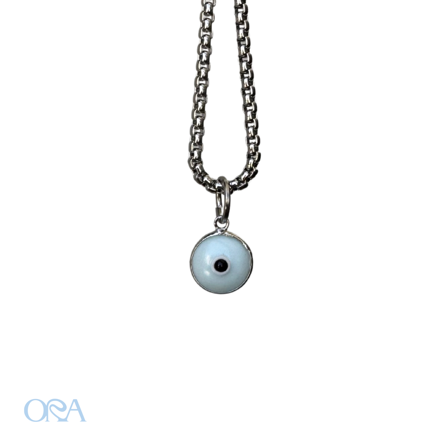 Evil Eye Charm in Silver - ORA
