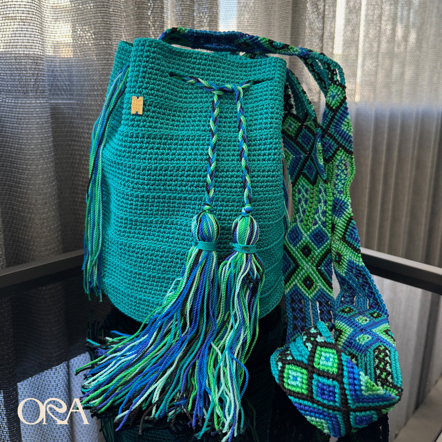 MX Wayuu Bag in Turquoise - ORA