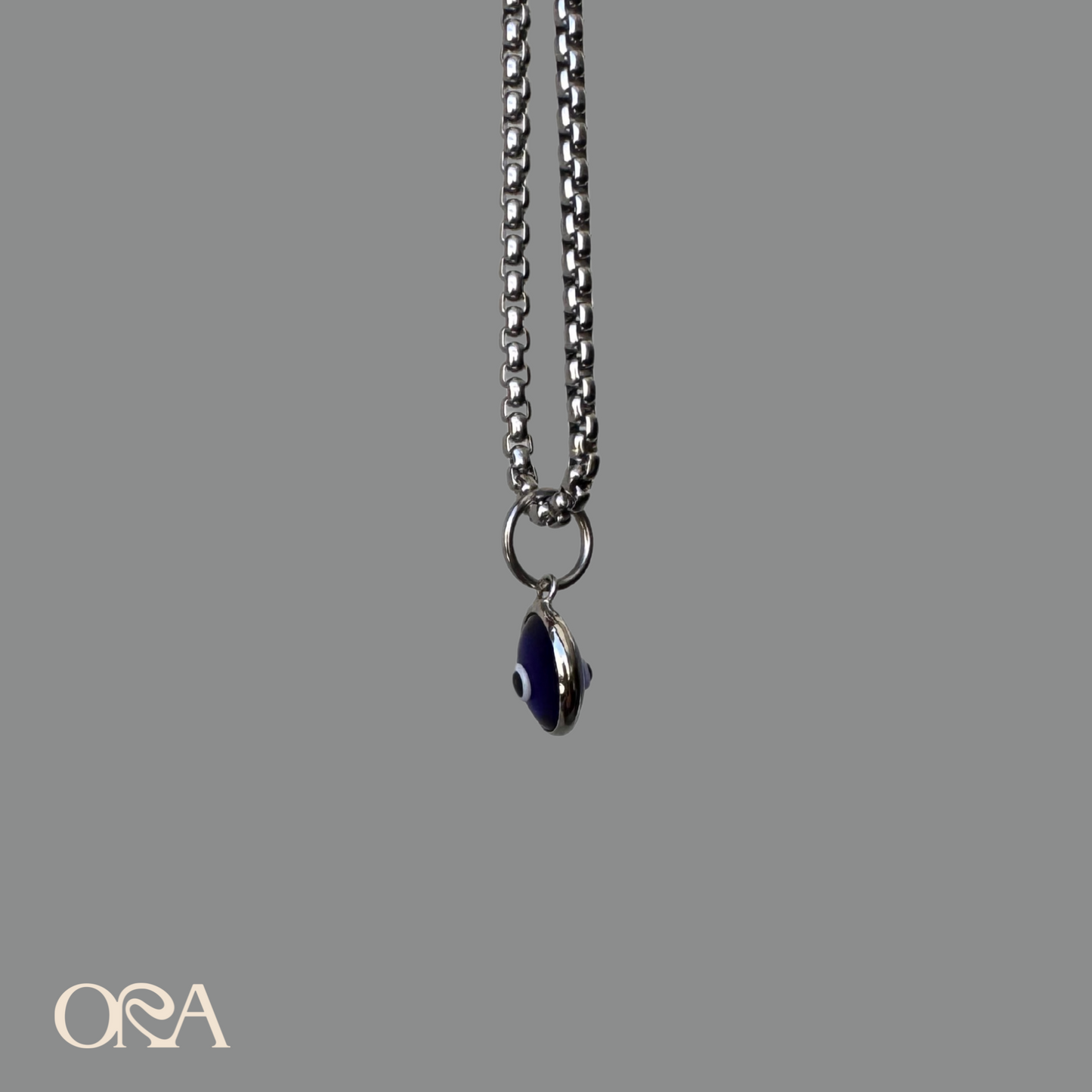 Evil Eye Charm in Silver - ORA