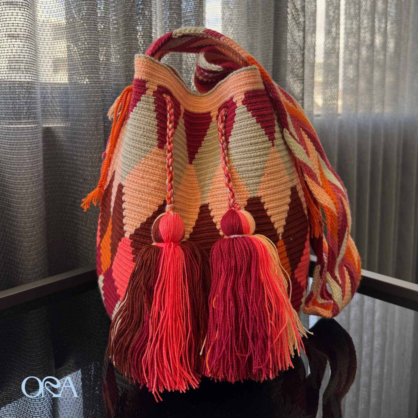 Wayuu Bag Rose Pattern - ORA