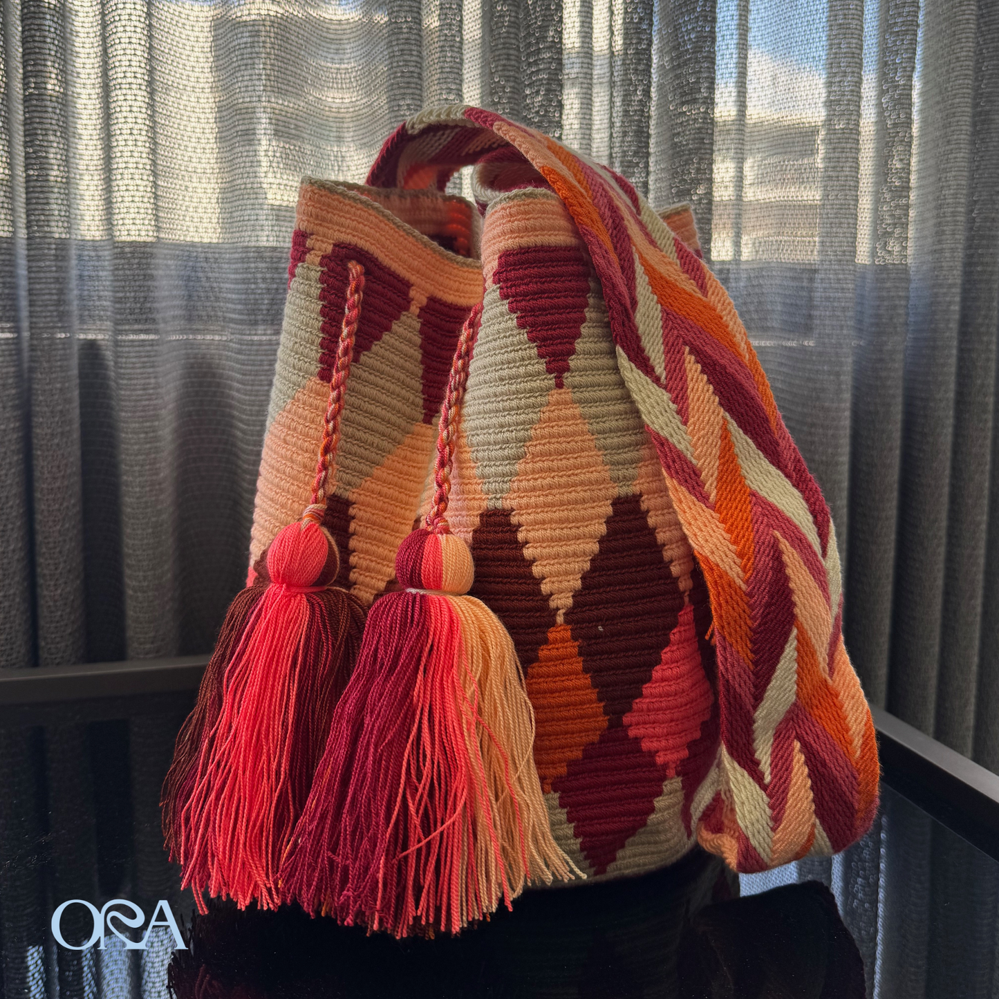 Wayuu Bag Rose Pattern - ORA