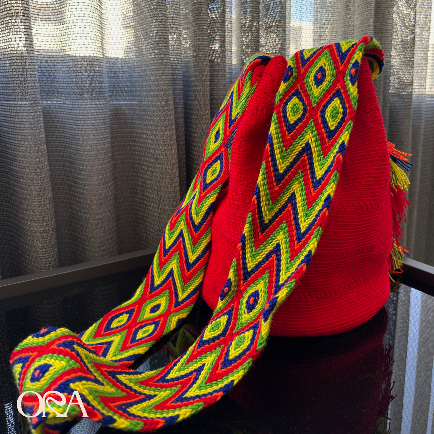 Wayuu Bag in Bright Red - ORA
