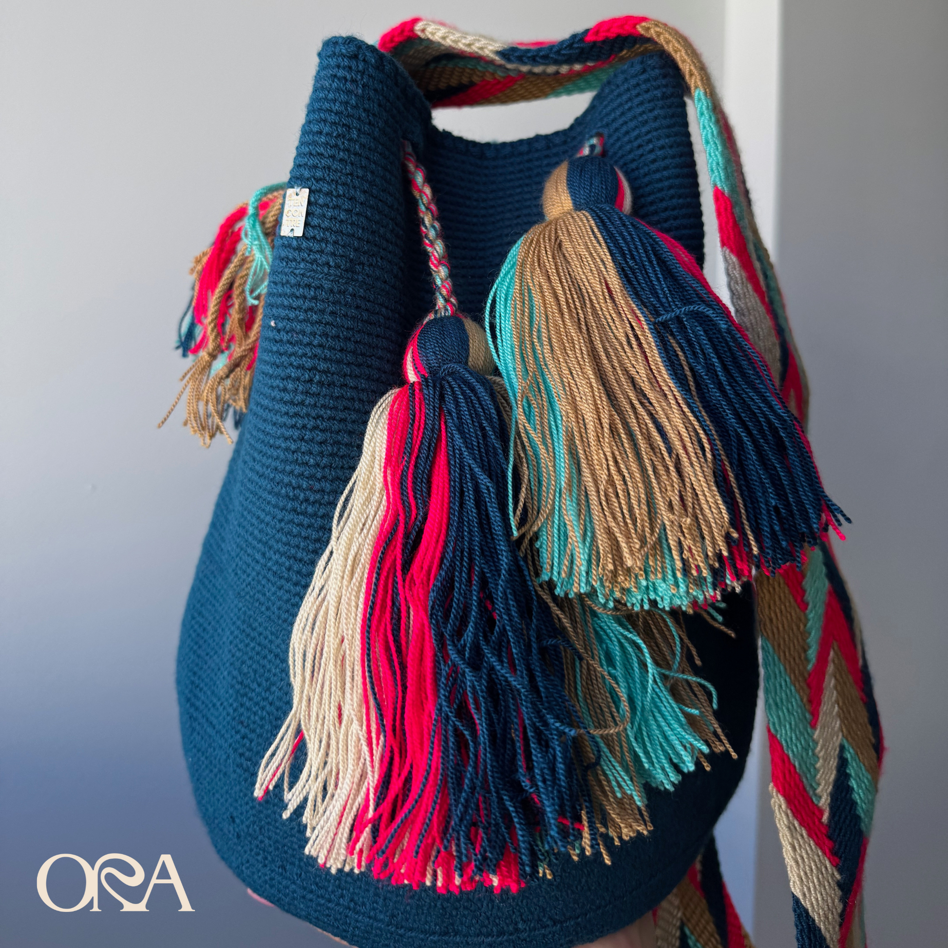 Wayuu Bag in Teal - ORA