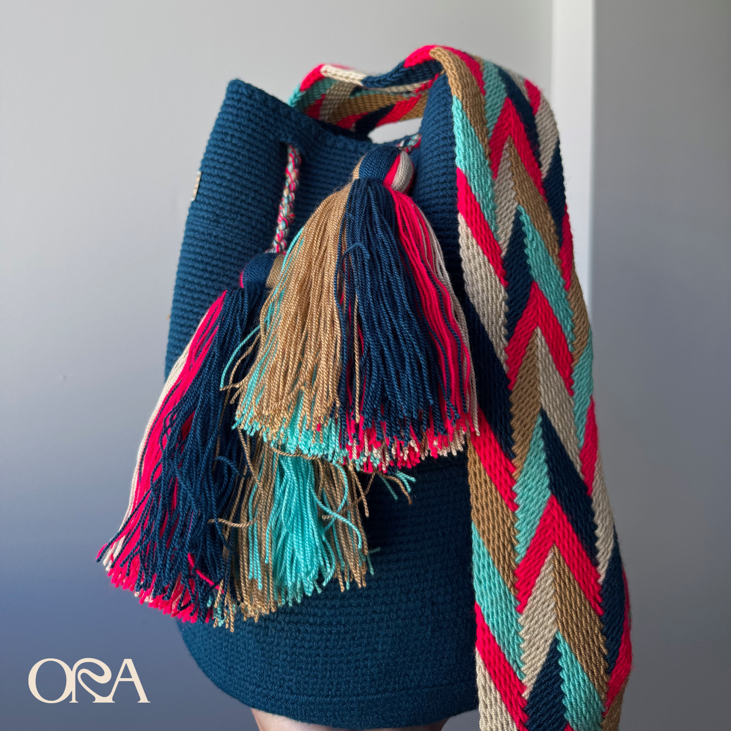 Wayuu Bag in Teal - ORA