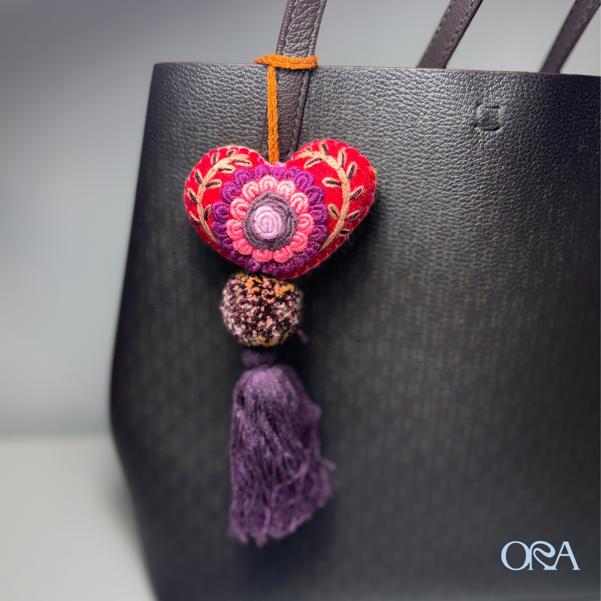 Heart Bag Charm - ORA