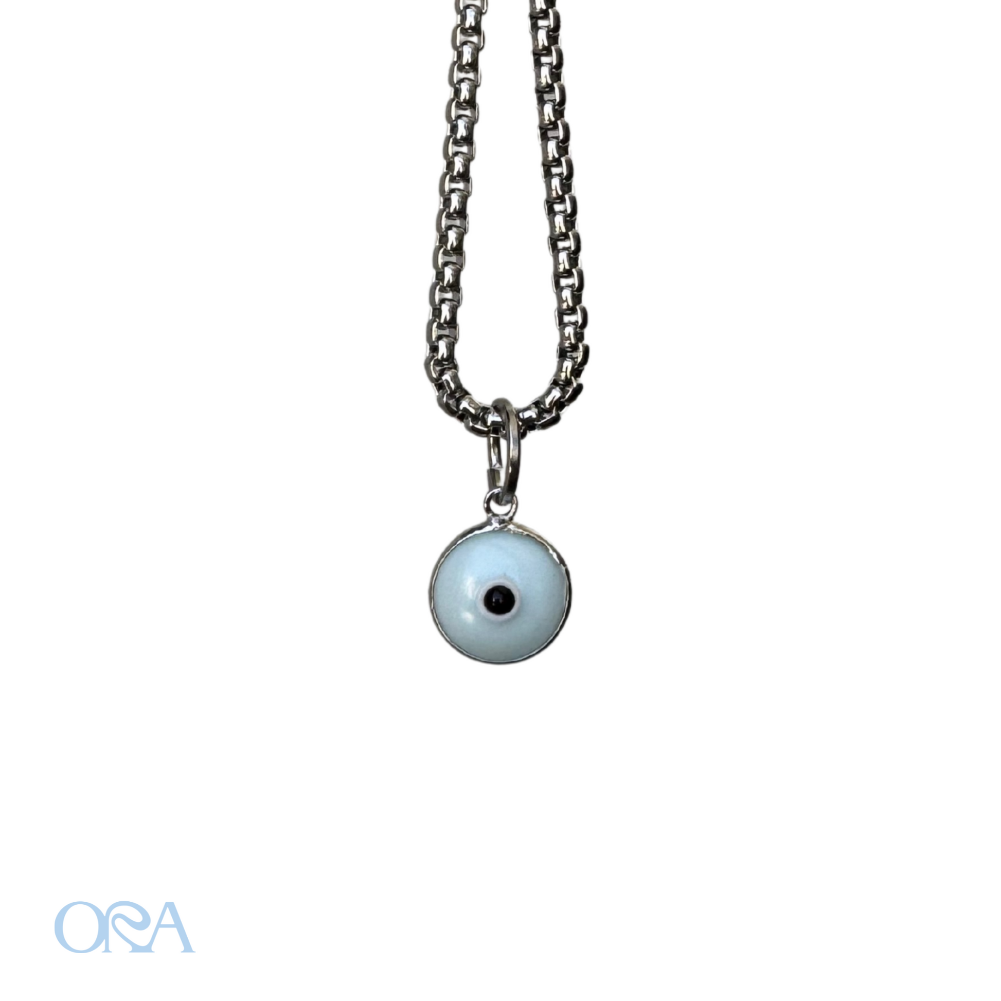 Evil Eye Charm in Silver - ORA
