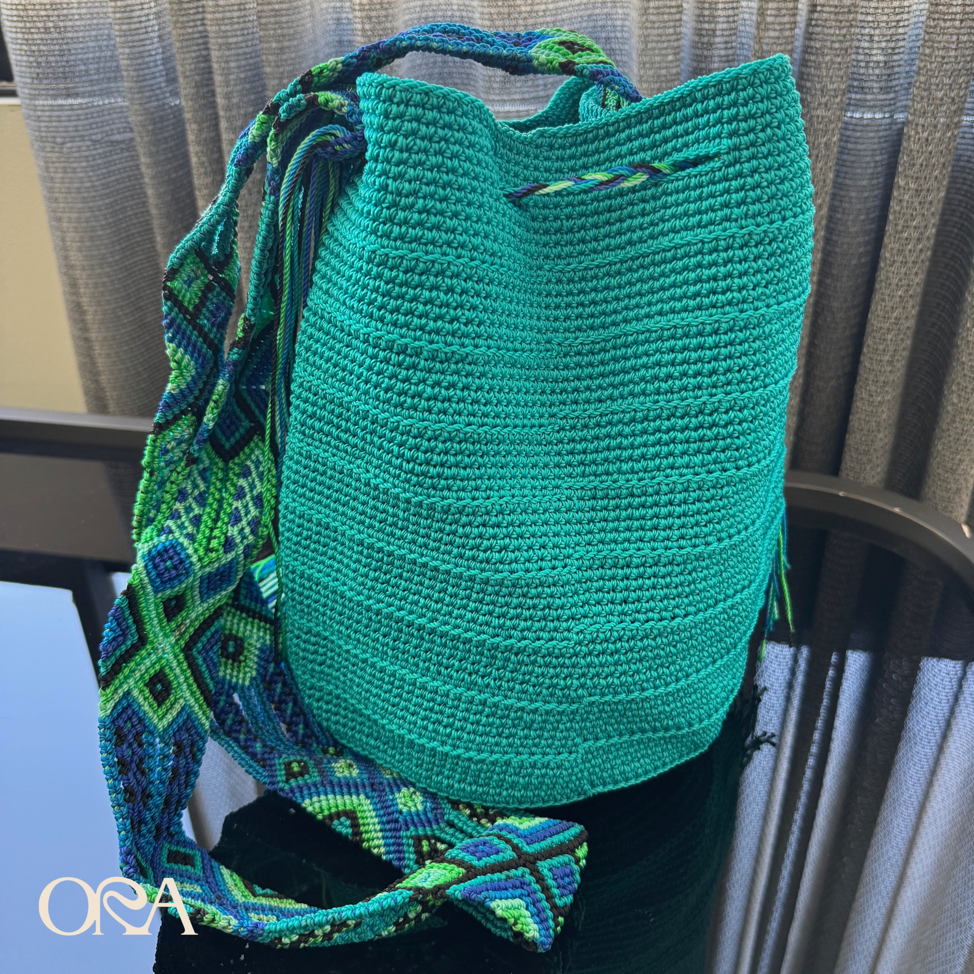 MX Wayuu Bag in Turquoise - ORA