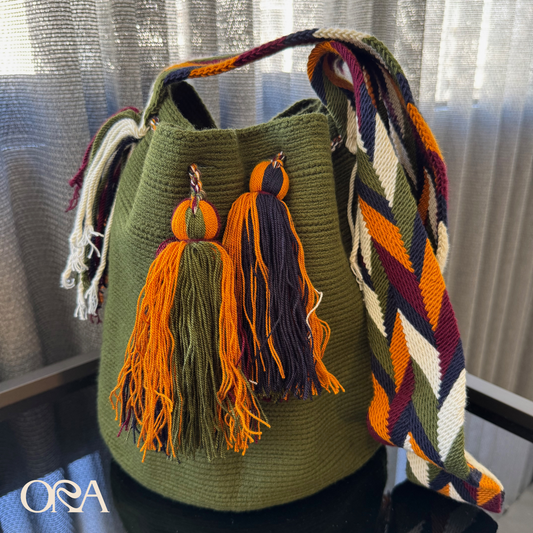 Wayuu Bag in Army Green - ORA
