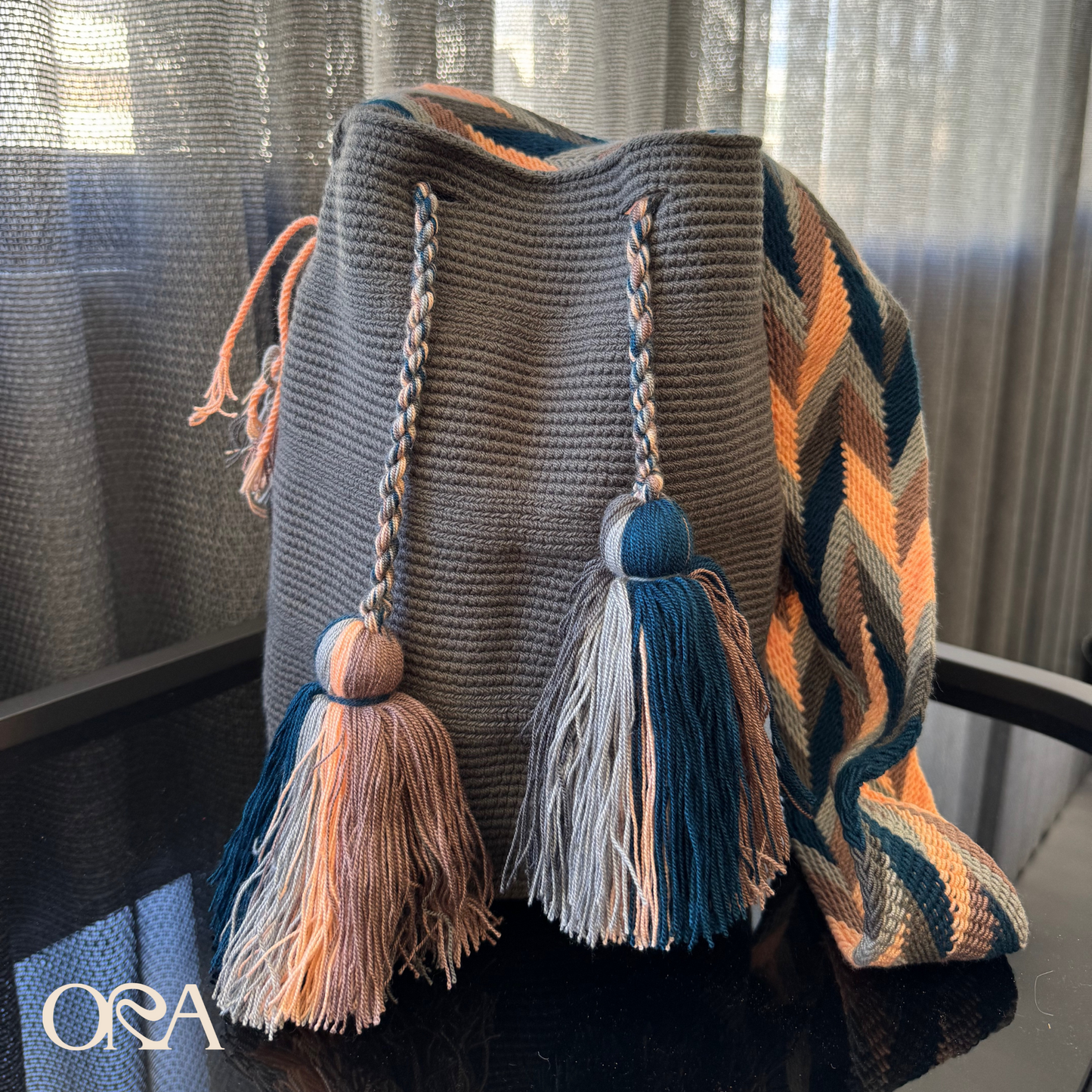 Wayuu Bag in Charcoal - ORA