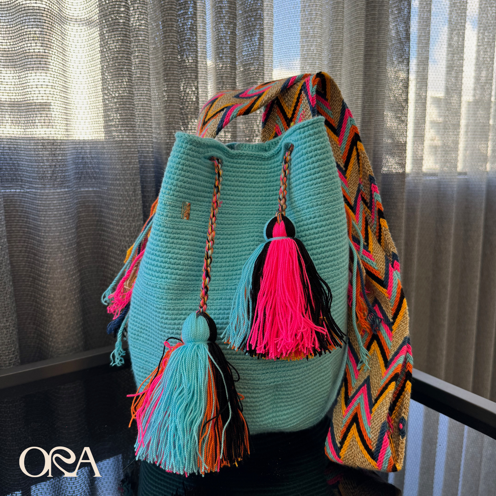 Wayuu Bag in Light Blue - ORA