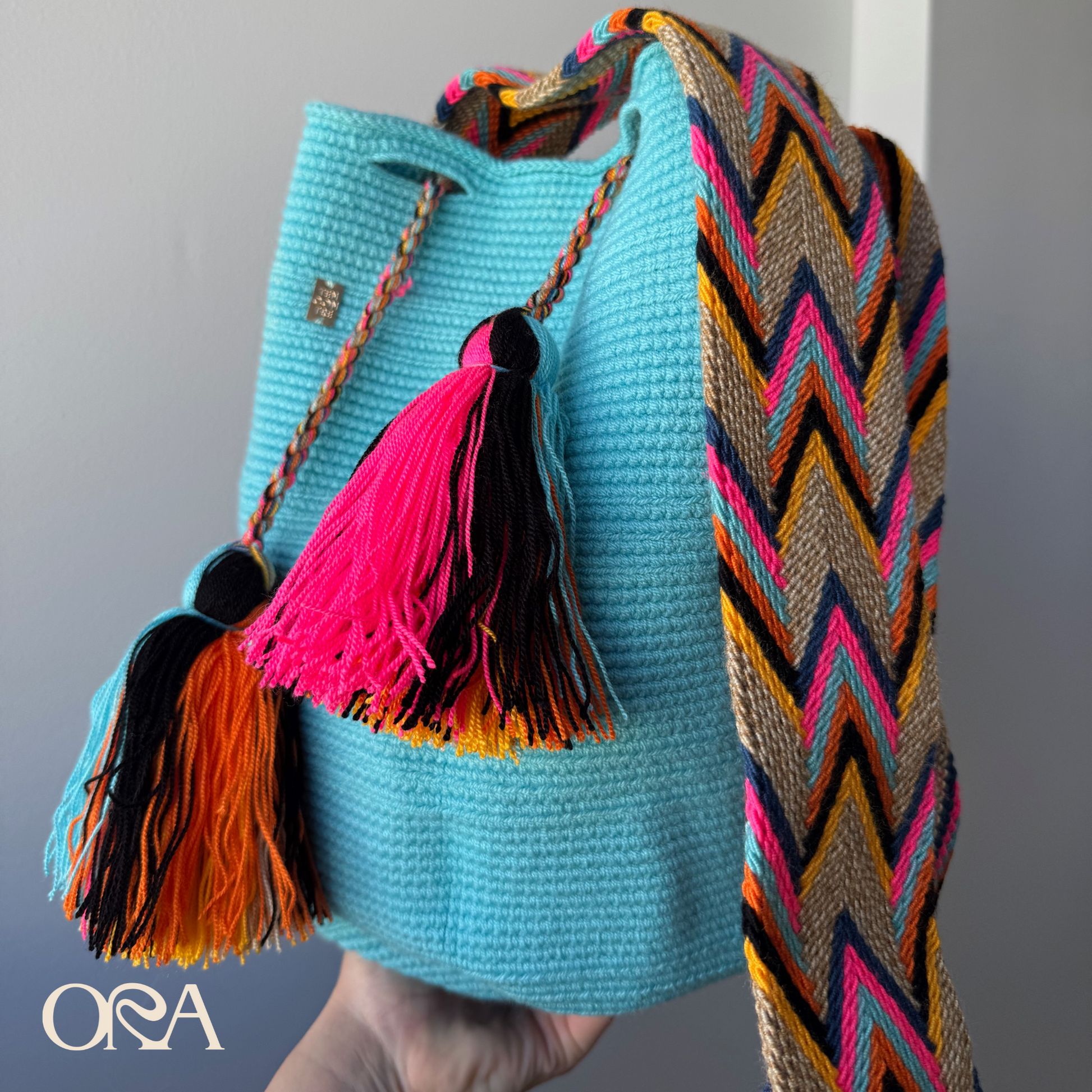 Wayuu Bag in Light Blue - ORA