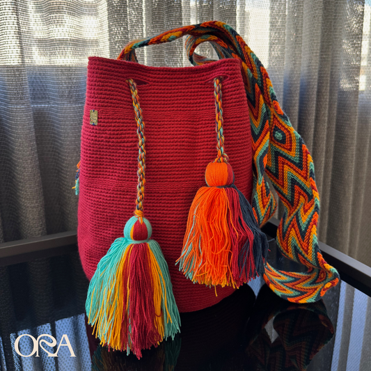 Wayuu Bag in Red - ORA