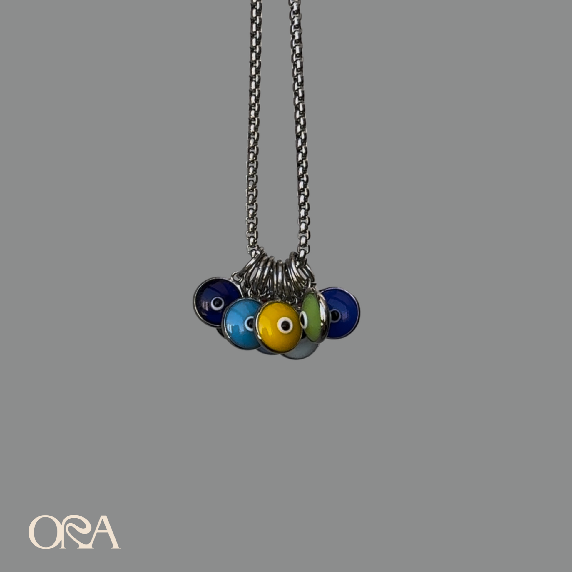 Evil Eye Charm in Silver - ORA
